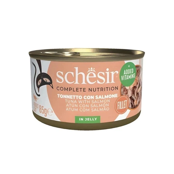 Schesir Jelly Ton Balıklı ve Somonlu Yetişkin Kedi Konservesi 85 Gr ürün görseli 1