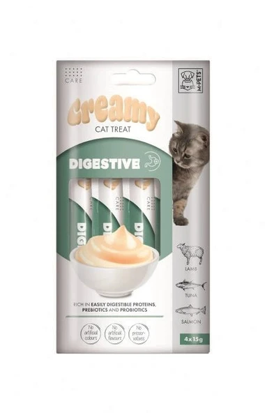 M-Pets Digestive Fonksiyonel Creamy Kedi Ödülü 4x15gr ürün görseli 1