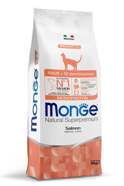 Monge Adult Tek Proteinli Somonlu Yetişkin Kedi Maması 10 Kg ürün görseli 1