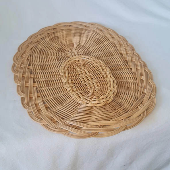 Siparisbox Rustik Bambu Amerikan Servis & Runner Supla 40x29 cm - Resim 5