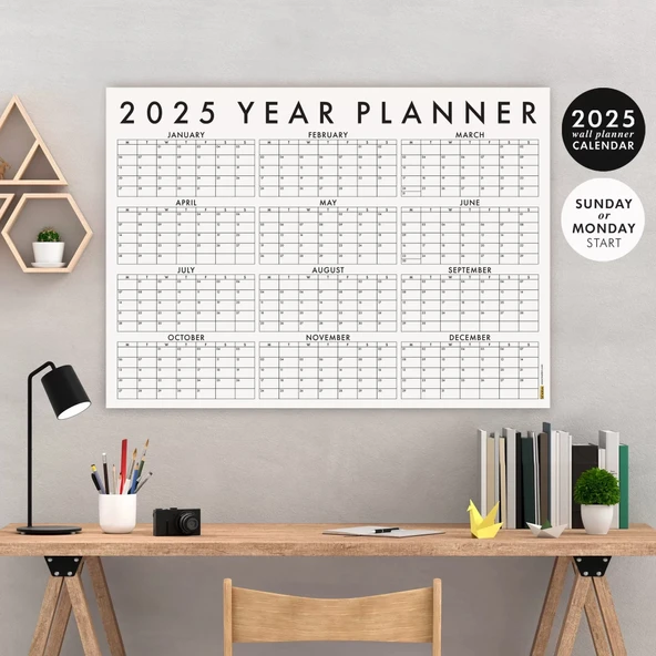 2027 Yıllık Planlayıcı Duvar Takvimi 2027 Takvim ürün görseli 1