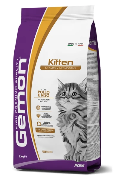 Gemon Kitten Tavuklu Pirinçli Yavru Kedi Maması 2 Kg ürün görseli 1