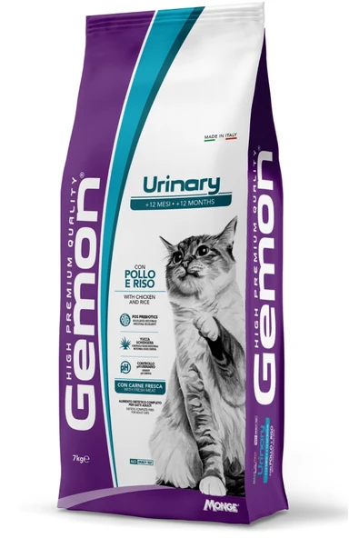 Gemon Urinary Tavuklu Pirinçli Yetişkin Kedi Maması 7 Kg ürün görseli 1