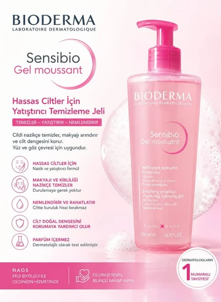 BİODERMA SENSİBİO GEL MOUSSANT ürün görseli 1