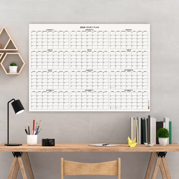 2027 Yıllık Planlayıcı Duvar Takvimi, 2027 Planlayıcı Takvim, 2027 Year Planner ürün görseli 1