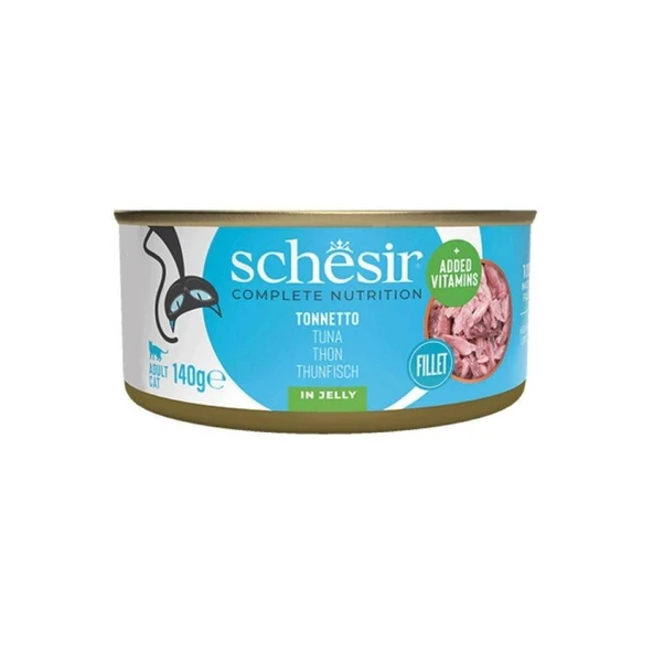 Schesir Jöle İçinde Ton Balıklı Yetişkin Kedi Konservesi 140 Gr ürün görseli 1