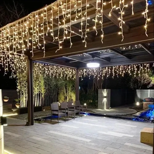 4m 120 LED Çakarlı Perde Işık - Resim 4