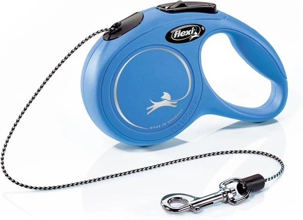 Flexi New Classic İp Otomatik Köpek Gezdirme Tasması Mavi XS 3 mt ürün görseli 1