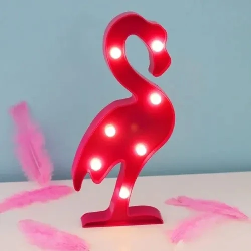 Led Işıklı Flamingo Gece Lambası ürün görseli 1