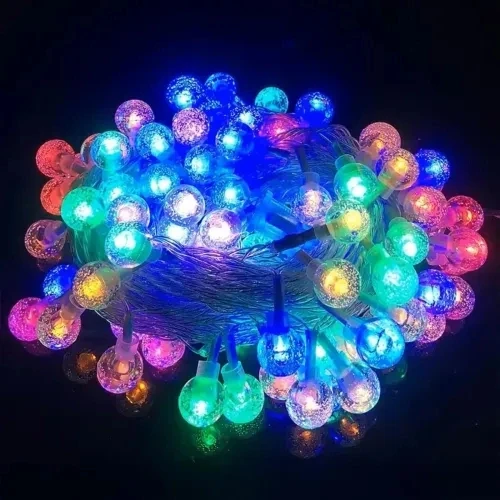3m 20 Led Kristal Top RGB Pilli - Resim 2