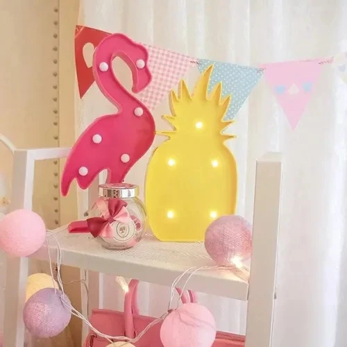 Led Işıklı Ananas Gece Lambası - Resim 5