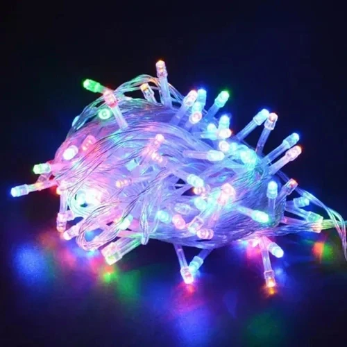 5m 30 LED Pilli RGB Peri LED - Resim 4