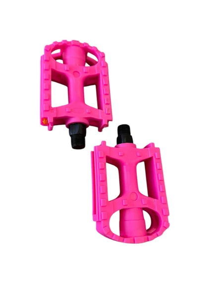 Pedal MX-P620 BMX Reflektörlü Bisiklet Pedalı Pembe Plastik Dış Yüzey Pedal Çocuk Bisiklet Pedal ürün görseli 1