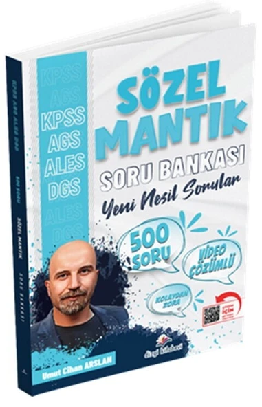 KPSS MEB AGS ALES DGS 500 Soruda Sözel Mantık Video Çözümlü Soru Bankası Dizgi Kitap ürün görseli 1