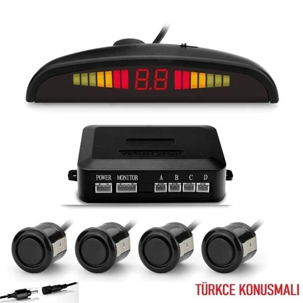 AEM PARK SENSÖRÜ TÜRKÇE KONUŞMALI SİYAH 18MM SİYAH ürün görseli 1