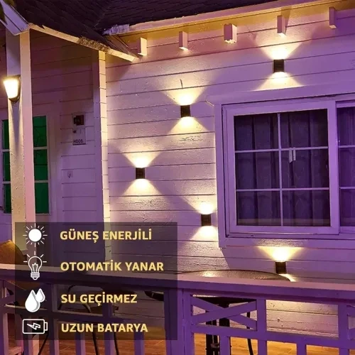 Solar 4 Ledli 11cm Duvar Aydınlatması - Resim 3
