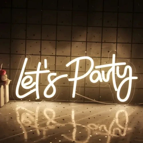 Let's Party Neon Led Tabela - Resim 4