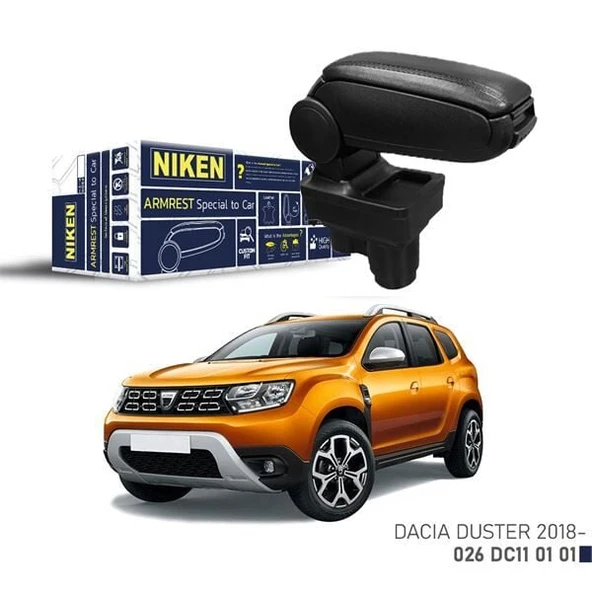 NIKEN DACIA DUSTER 2018- ARACA ÖZEL KOL DAYAMA SİYAH ürün görseli 1