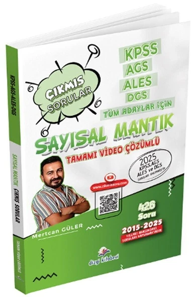KPSS MEB AGS ALES DGS Sayısal Mantık Çıkmış Sorular Son 11 Yıl Dizgi Kitap ürün görseli 1