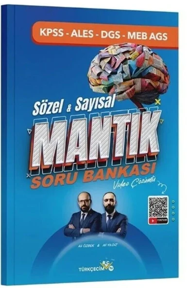 KPSS DGS ALES MEB AGS Sözel Sayısal Mantık Soru Bankası Türkçecim TV ürün görseli 1