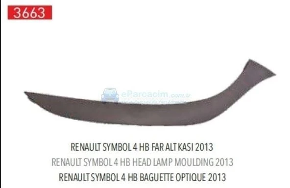 PLEKSAN ÖN PANJUR FAR KAŞI TAKIM RENAULT CLIO IV HB 2013>>>> ürün görseli 1