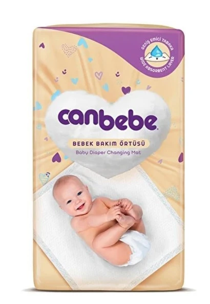 Canbebe Bebek Bakım Örtüsü 60x60 10'lu ürün görseli 1