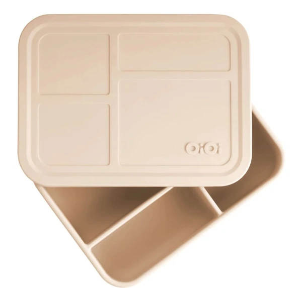 OiOi Beslenme Kutusu Bento Bubble Beige - Resim 2
