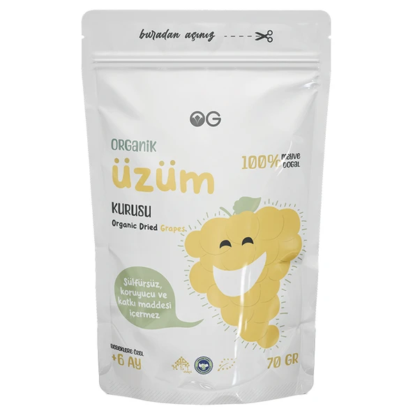 OG Natural Organik Üzüm Kurusu 70 Gr ürün görseli 1