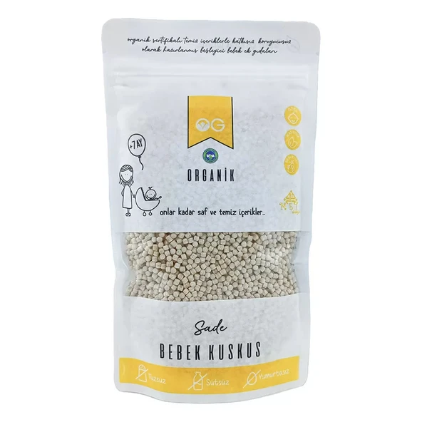 OG Natural Organik Sade Bebek Kuskus 250 Gr ürün görseli 1