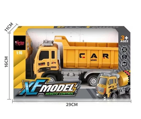 Vardem Uzaktan Kumandalı Full Fonksiyon Şarjlı 1:16 XF Model İş Kamyonu ürün görseli 1