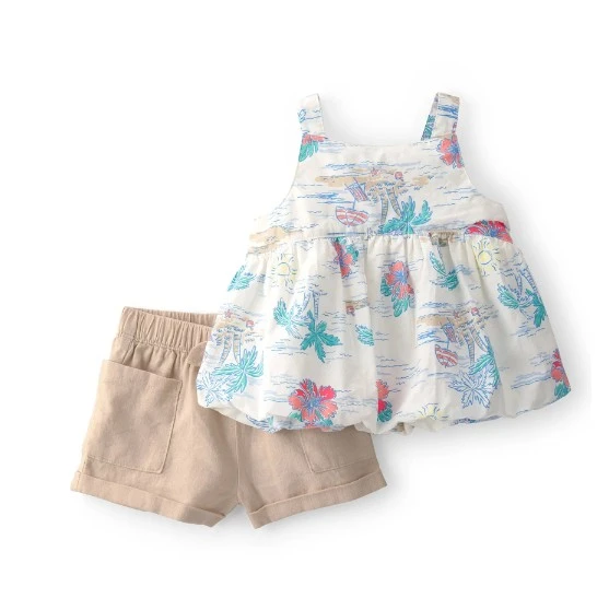 Carters Kız Bebek Alt Üst Set 1U637410 Renkli ürün görseli 1