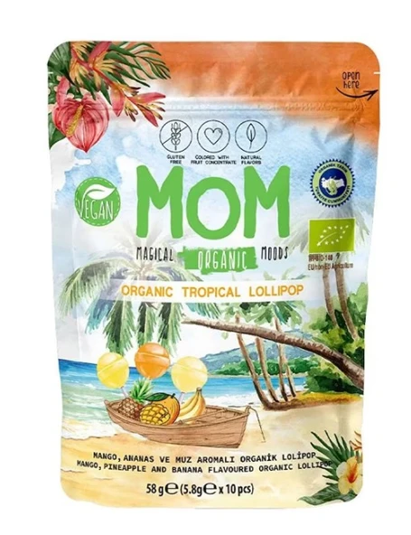 OG Natural Mom Organik Lolipop Tropikal ürün görseli 1