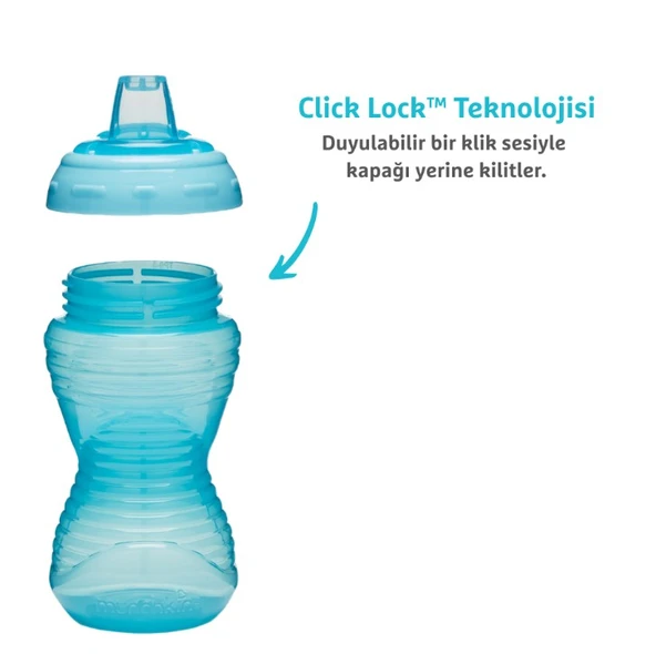 Munchkin Might Grip Alıştırma Bardağı 296ml 9ay+ Mavi - Resim 2