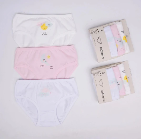 Katamino Beryu Kız 3lü Slip K128627 Asorti ürün görseli 1
