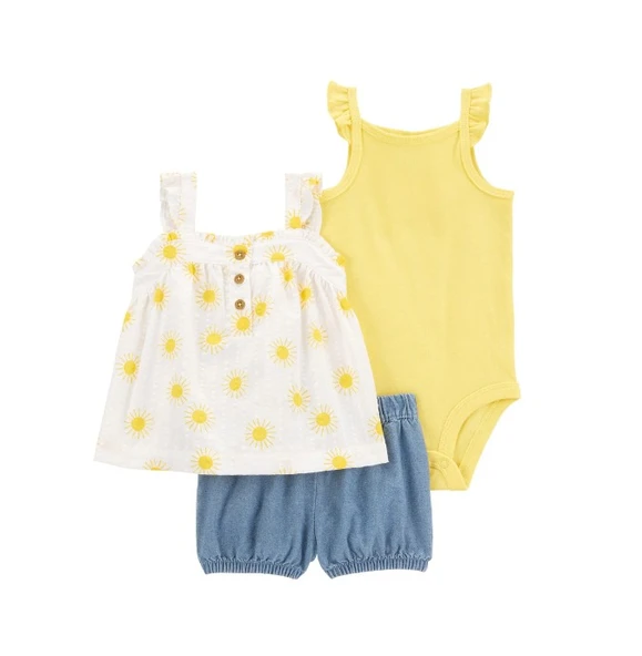 Carters Kız Bebek Alt Üst Set 1S528810 Renkli ürün görseli 1