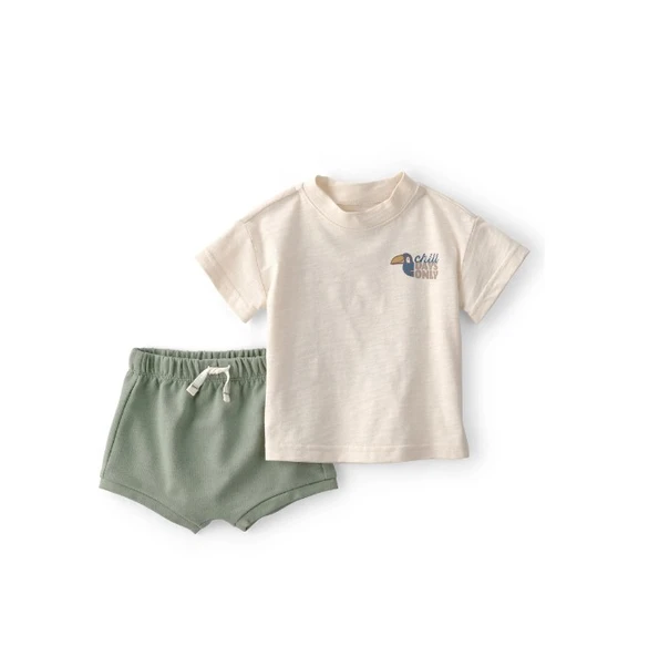 Carters Erkek Bebek Alt Üst Set 1U588510 Bej ürün görseli 1