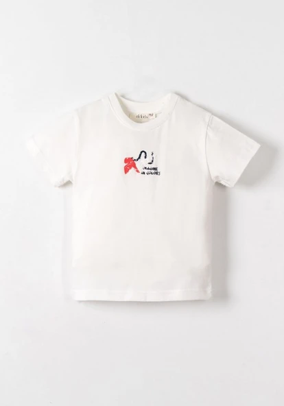 NK Color Tshirt 41619 Ekru ürün görseli 1
