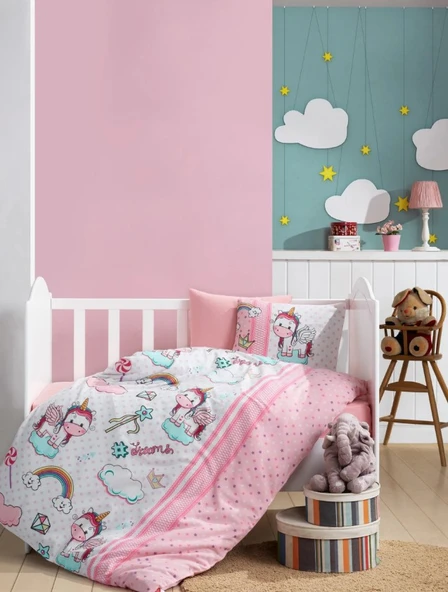 Cotton Box Flanel Bebek Nevresim Takımı Unicorn ürün görseli 1