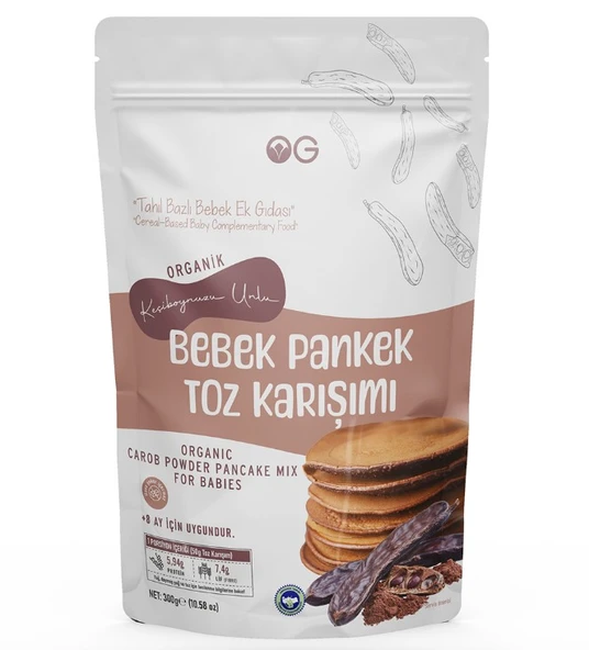 OG Natural Organik Keçiboynuzu Unlu Bebek Pankek Toz Karışımı 300 Gr ürün görseli 1