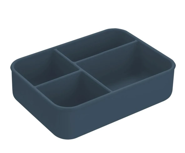 OiOi Beslenme Kutusu Bento Deep Blue - Resim 2