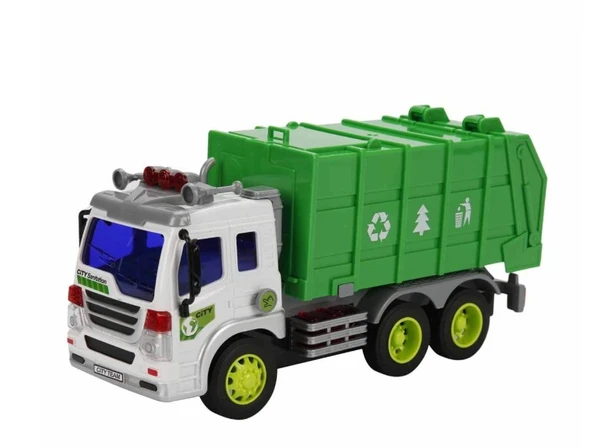 Sunman 1:16 Maxx Wheels Sesli ve Işıklı Geri Dönüşüm Kamyonları ürün görseli 1