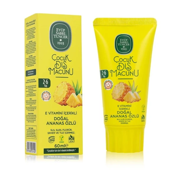 Eyüp Sabri Tuncer Çocuk Diş Macunu 60 ml Ananas ürün görseli 1