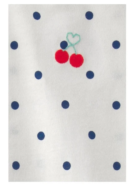 Carters Kız Bebek Body Şort Set 1U564310 Mavi - Resim 3