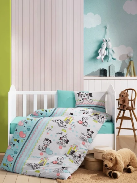 Cotton Box Flanel Bebek Nevresim Takımı Dalmaçyalı ürün görseli 1
