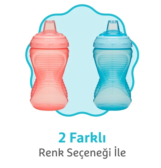 Munchkin Might Grip Alıştırma Bardağı 296ml 9ay+ Mavi - Resim 4