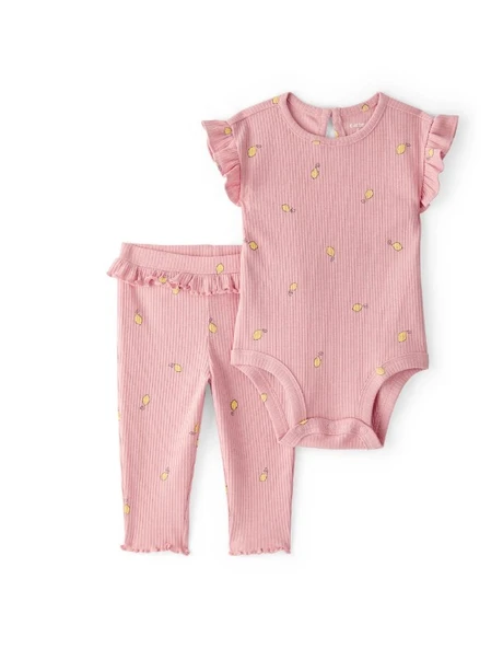 Carters Kız Bebek Body Pantolon Set 1U270010 Pembe ürün görseli 1