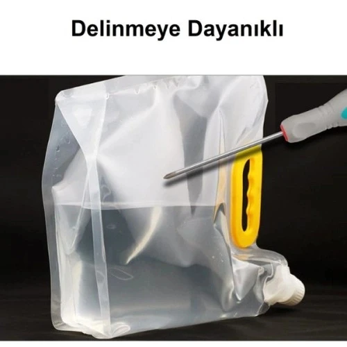 Dayanıklı Plastik İçecek Çantası 1 Litre - Resim 3