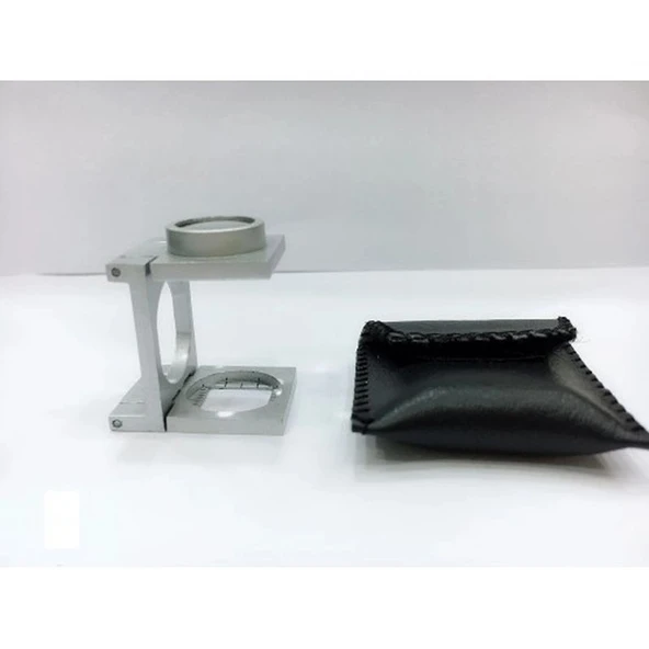 1 Cm Full Çelikkaplı Full Çelik Kaplı Katlamalı Büyüteç Th-9008A ürün görseli 1