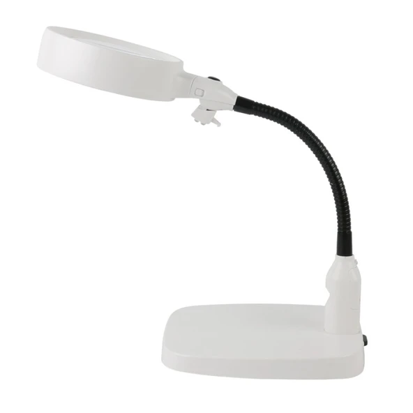 Masaüstü 10X Led Işıklı Büyüteç Okuma El Sanatları Onarım Büyüteç 7765 ürün görseli 1
