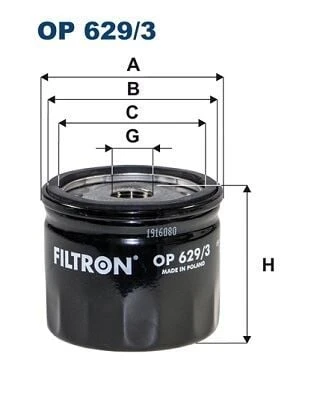 FILTRON YAĞ FILTRESI FORD Focus IV 1.0 Ecoboost 208- ürün görseli 1